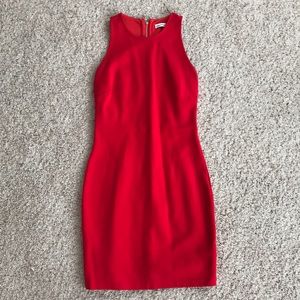 red bodycon dress